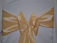 Taffeta Wedding Chair Sashes